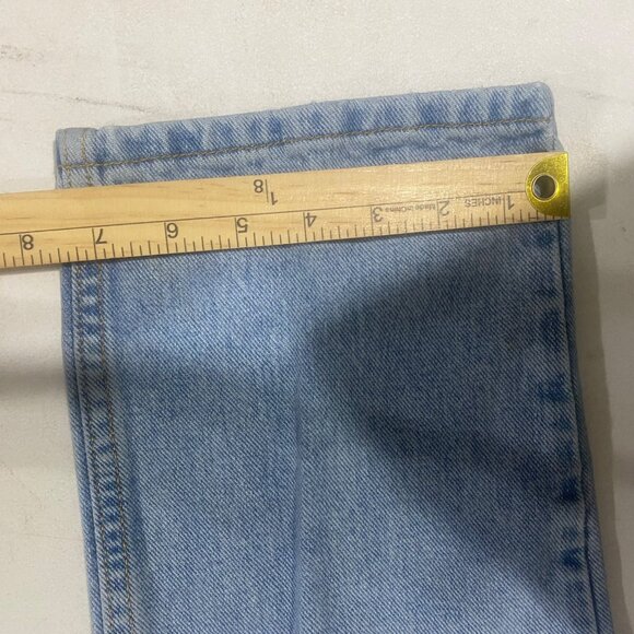 Cruel Girl Low Rise Relaxed Fit Jeans Womesn Size 9 L Light Wash Denim Cowgirl W - Picture 10 of 11